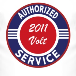 Authorized Service 2011 Chevy Volt T Shirt