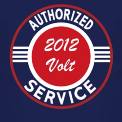 Authorized Service 2012 Chevy Volt Dark T Shirt