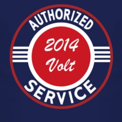 Authorized Service 2014 Chevy Volt Dark T Shirt