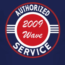 Authorized Service 2009 Pontiac Wave Dark T Shirt