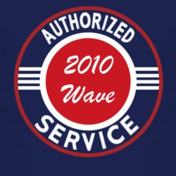 Authorized Service 2010 Pontiac Wave Dark T Shirt