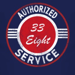 Authorized Service 1933 Dodge Eight Distressed Look Dark T Shirt