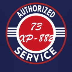 Authorized Service 1973 Chevy XP-882 Dark T Shirt