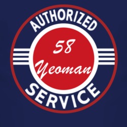 Authorized Service 1958 Chevy Yeoman Dark T Shirt