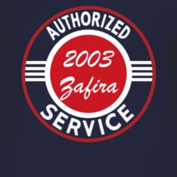 Authorized Service 2003 Chevy Zafira Dark T Shirt