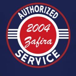 Authorized Service 2004 Chevy Zafira Dark T Shirt