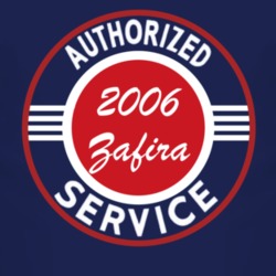 Authorized Service 2006 Chevy Zafira Dark T Shirt