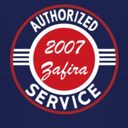Authorized Service 2007 Chevy Zafira Dark T Shirt