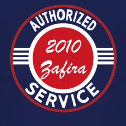 Authorized Service 2010 Chevy Zafira Dark T Shirt
