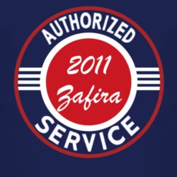 Authorized Service 2011 Chevy Zafira Dark T Shirt
