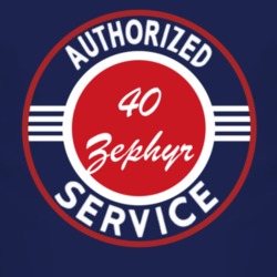 Authorized Service 1940 Lincoln Zephyr Dark T Shirt