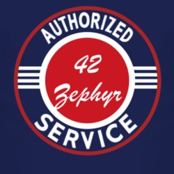 Authorized Service 1942 Lincoln Zephyr Dark T Shirt