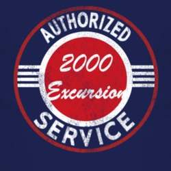 Authorized Service 2000 Excursion Distressed Look Dark T Shirt