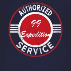 Authorized Service 1999 Expedition Distressed Look Dark T Shirt
