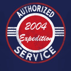 Authorized Service 2004 Expedition Distressed Look Dark T Shirt
