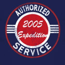 Authorized Service 2005 Expedition Distressed Look Dark T Shirt