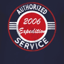 Authorized Service 2006 Expedition Distressed Look Dark T Shirt