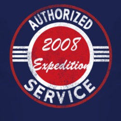 Authorized Service 2008 Expedition Distressed Look Dark T Shirt