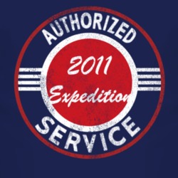 Authorized Service 2011 Expedition Distressed Look Dark T Shirt