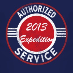 Authorized Service 2013 Expedition Distressed Look Dark T Shirt