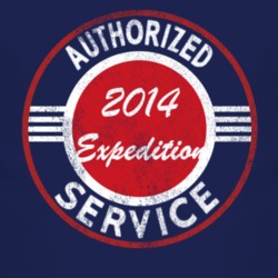 Authorized Service 2014 Expedition Distressed Look Dark T Shirt