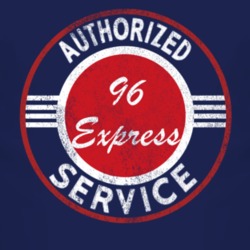 Authorized Service 1996 Chevy Express Distressed Look Dark T Shirt