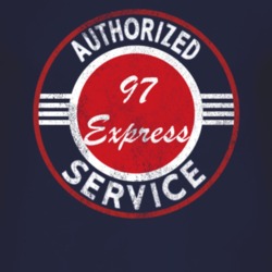 Authorized Service 1997 Chevy Express Distressed Look Dark T Shirt