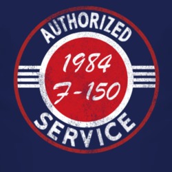 Authorized Service 1984 F-150 Distressed Look Dark T Shirt