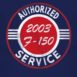 Authorized Service 2003 F-150 Distressed Look Dark T Shirt