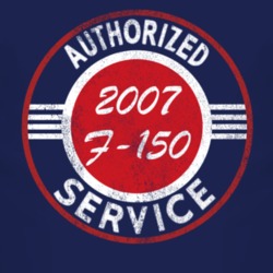 Authorized Service 2007 F-150 Distressed Look Dark T Shirt
