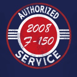 Authorized Service 2008 F-150 Distressed Look Dark T Shirt
