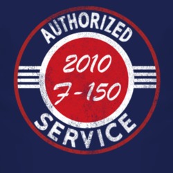 Authorized Service 2010 F-150 Distressed Look Dark T Shirt