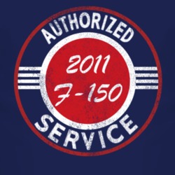 Authorized Service 2011 F-150 Distressed Look Dark T Shirt