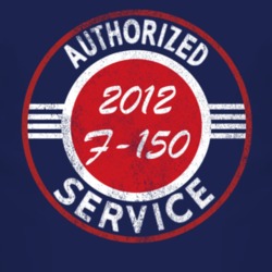 Authorized Service 2012 F-150 Distressed Look Dark T Shirt