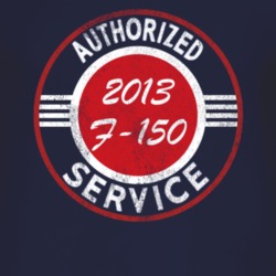 Authorized Service 2013 F-150 Distressed Look Dark T Shirt