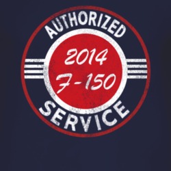 Authorized Service 2014 F-150 Distressed Look Dark T Shirt