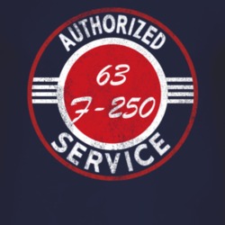 Authorized Service 1963 F-250 Distressed Look Dark T Shirt