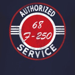 Authorized Service 1968 F-250 Distressed Look Dark T Shirt