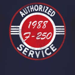 Authorized Service 1988 F-250 Distressed Look Dark T Shirt