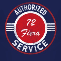 Authorized Service 1972 Fiera Distressed Look Dark T Shirt