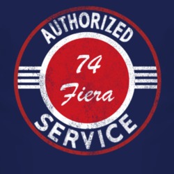 Authorized Service 1974 Fiera Distressed Look Dark T Shirt