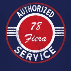 Authorized Service 1978 Fiera Distressed Look Dark T Shirt