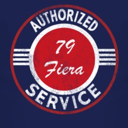 Authorized Service 1979 Fiera Distressed Look Dark T Shirt