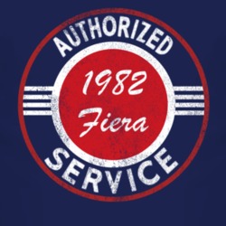 Authorized Service 1982 Fiera Distressed Look Dark T Shirt