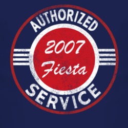 Authorized Service 2007 Fiesta Distressed Look Dark T Shirt