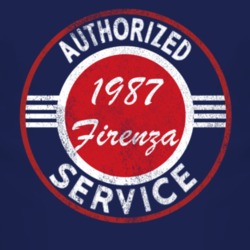 Authorized Service 1987 Oldsmobile Firenza Distressed Look Dark T Shir