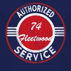 Authorized Service 1974 Cadillac Fleetwood Distressed Look Dark T Shir