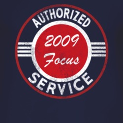 Authorized Service 2009 Focus Distressed Look Dark T Shirt