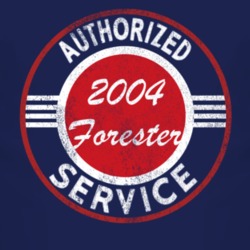 Authorized Service 2004 Chevy Forester Distressed Look Dark T Shirt