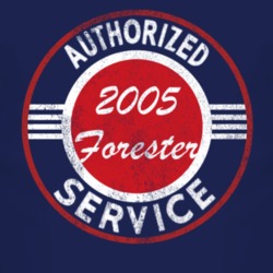 Authorized Service 2005 Chevy Forester Distressed Look Dark T Shirt